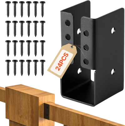 Vevor Joist Hanger 2x4 Concealed-Flange Steel Bracket Set 24 Pcs New