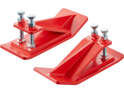 Vevor Tractor Bucket Protector Heavy-Duty Steel Edge Protectors 2-Pc Red New