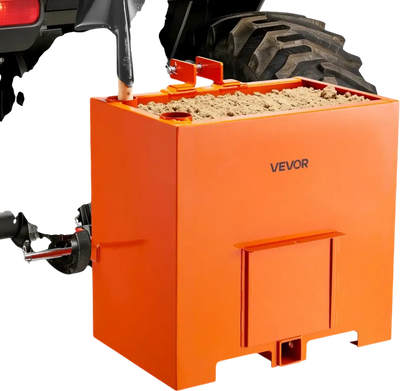Vevor Ballast Box 3-Point Category 1 800 lb Capacity with 2