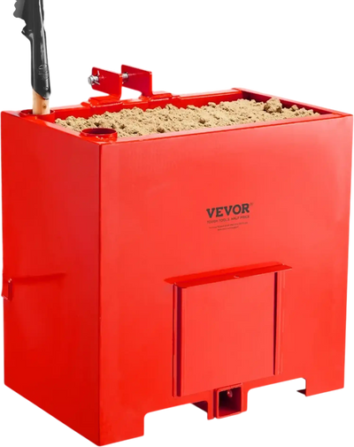 Vevor Ballast Box 3-Point Category 1 Tractor Attachment 800 lbs Red New