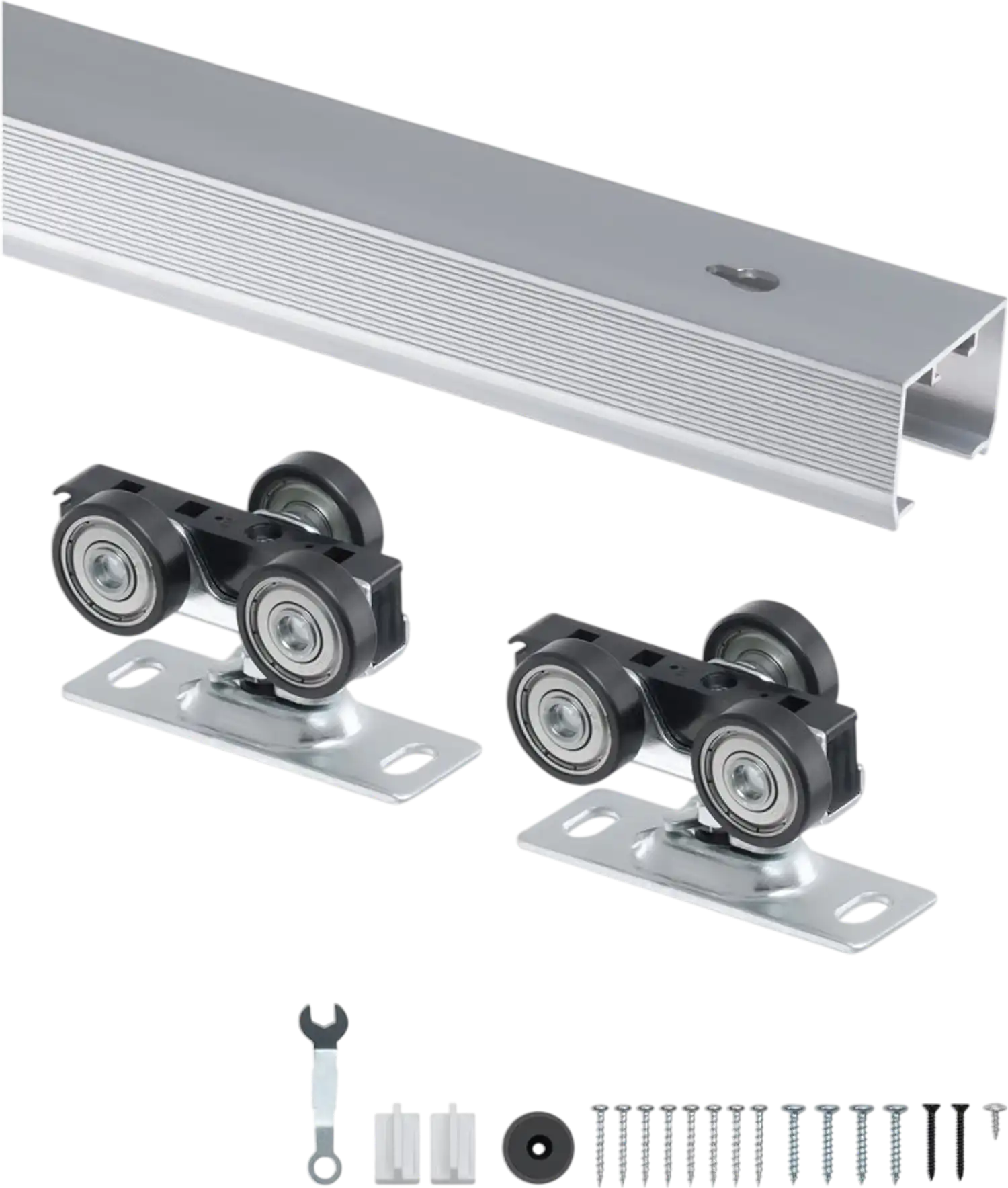Vevor Pocket Door Hardware Track Kit 5' Heavy Duty Single Track New