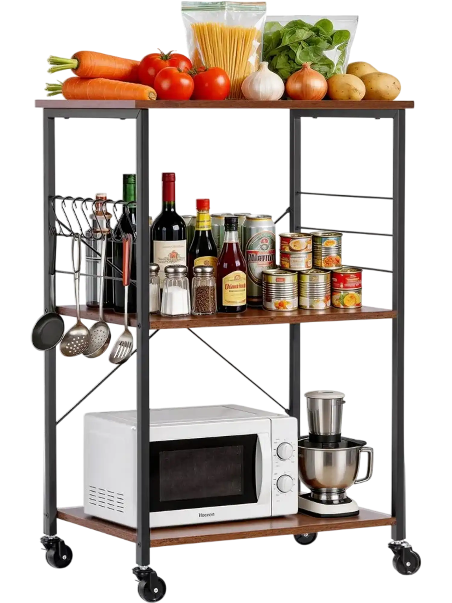 Vevor Kitchen Utility Cart 3-Tier 23.7