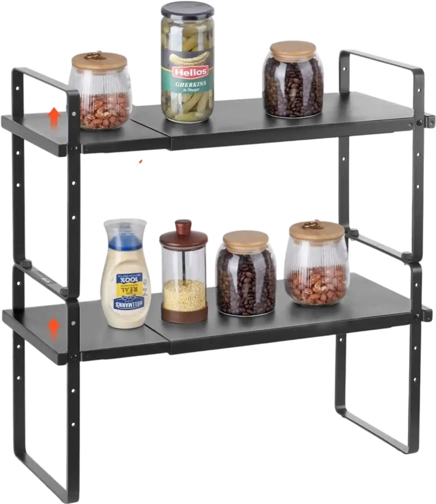 Vevor Cabinet Organizer Shelf Expandable 2-Tier Kitchen Counter Storage Rack New