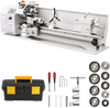 VEVOR Metal Lathe 8.7 x 30 in 1100W Benchtop Lathe Machine Variable Speed, 3000 RPM Max Spindle Speed, with Metal Gear, Brushless Motor, 8 Metric 8 Imperial Threads, for Metalworking Threading Turning