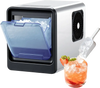 VEVOR Countertop Ice Maker, 33 lbs per Day, Self-Cleaning Portable Machine with Scoop, Drawer-Style Ice Access, Nugget Ice-Making Machine with Chewable Ices for Home, Kitchen, Office, Bar & Party