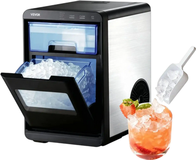 Vevor Ice Maker Portable Countertop Nugget 44 lbs/Day Self-Cleaning Machine New