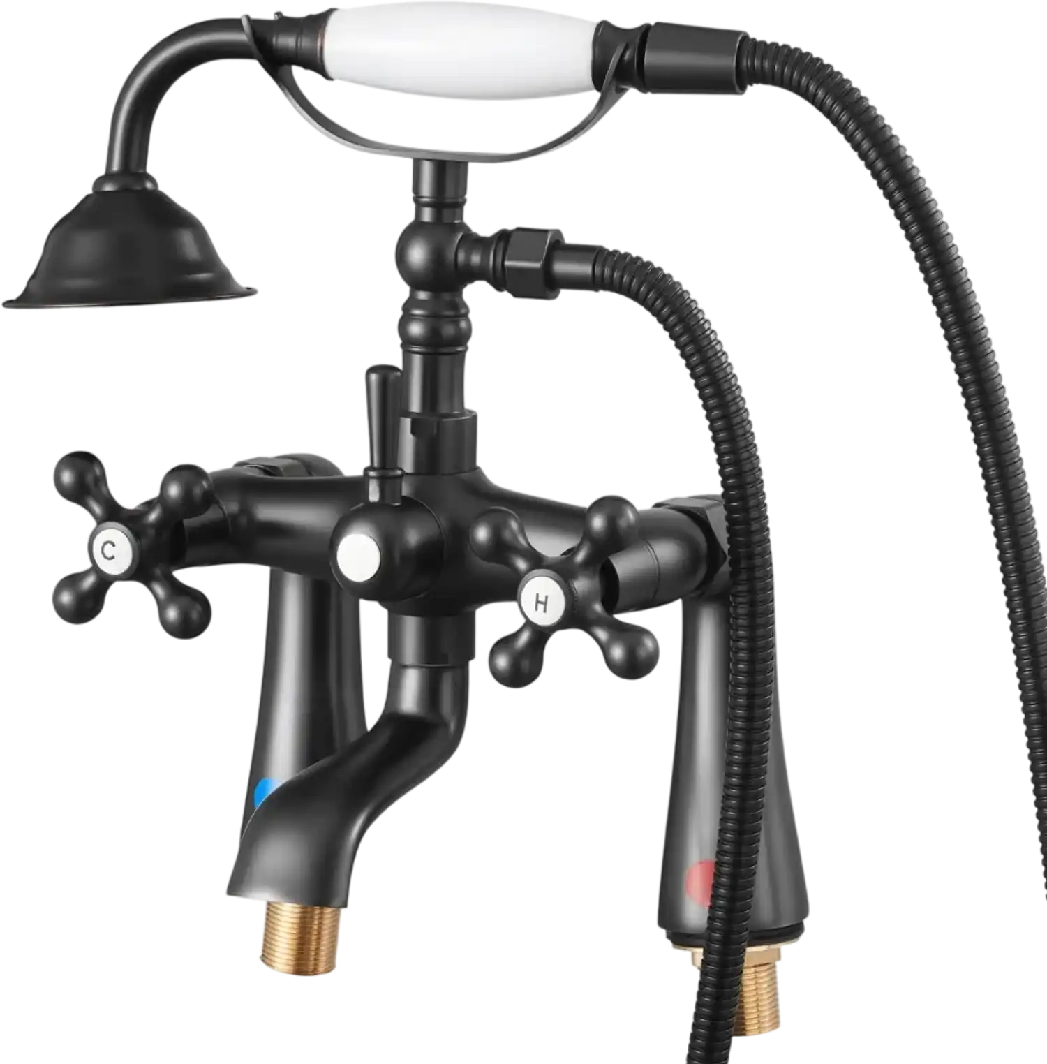 Vevor Tub Faucet Clawfoot Deck Mount Bathtub Faucet with Handheld Shower Oil-Rubbed Bronze New