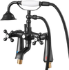 VEVOR Clawfoot Tub Faucet, Deck Mount Bathtub Faucets with Handheld Shower, Vintage Oil-Rubbed Bronze Clawfoot Tub Filler Faucet Shower Kit with 360° Rotation Spout & 59-inch Long Hose for Bathtubs