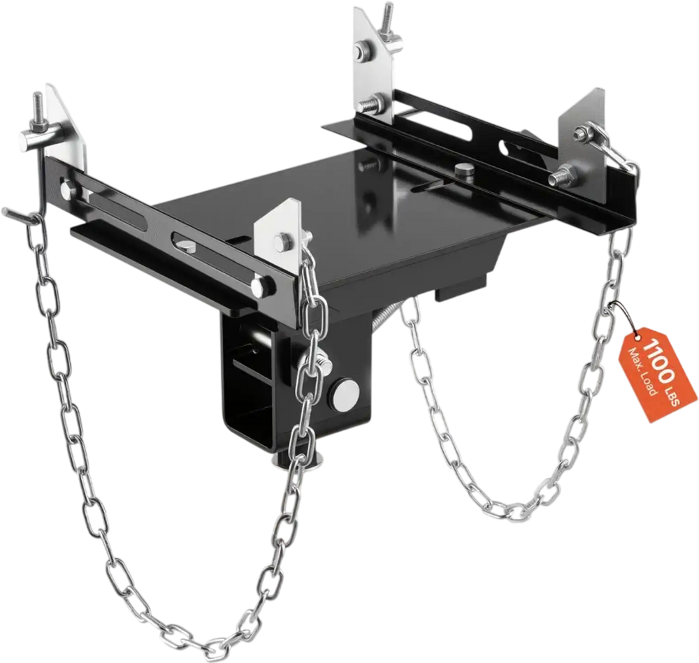 VEVOR Transmission Jack Adapter, 1100 lbs / 0.5 Ton Load Capacity Automotive Transmission Lift Adapter, Heavy-Duty Steel, for Floor Jack with 1-1/5 in Detachable Saddle Shaft, for Garage, Repair Shop
