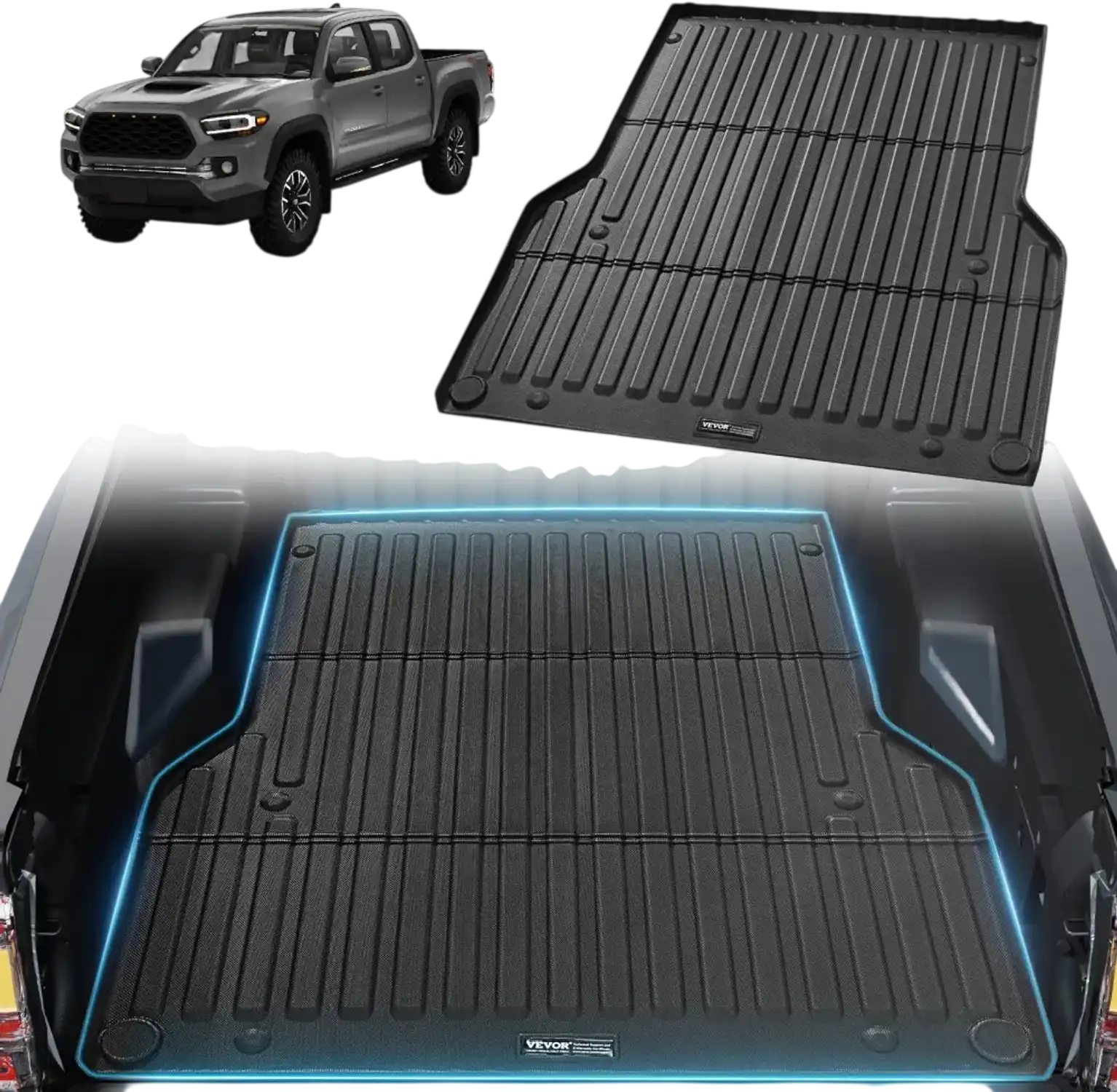 Vevor Truck Bed Mat Toyota Tacoma 5' TPE Bed Liner New