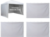 VEVOR Canopy Sidewalls, Fit for 10 x 10 ft Pop Up Canopy Tent, Tent Side Walls with Waterproof and Sunlight Protection Layer for Outdoor Event Tents, Vendor Booths, Camping (3 Sidewalls Only, White)
