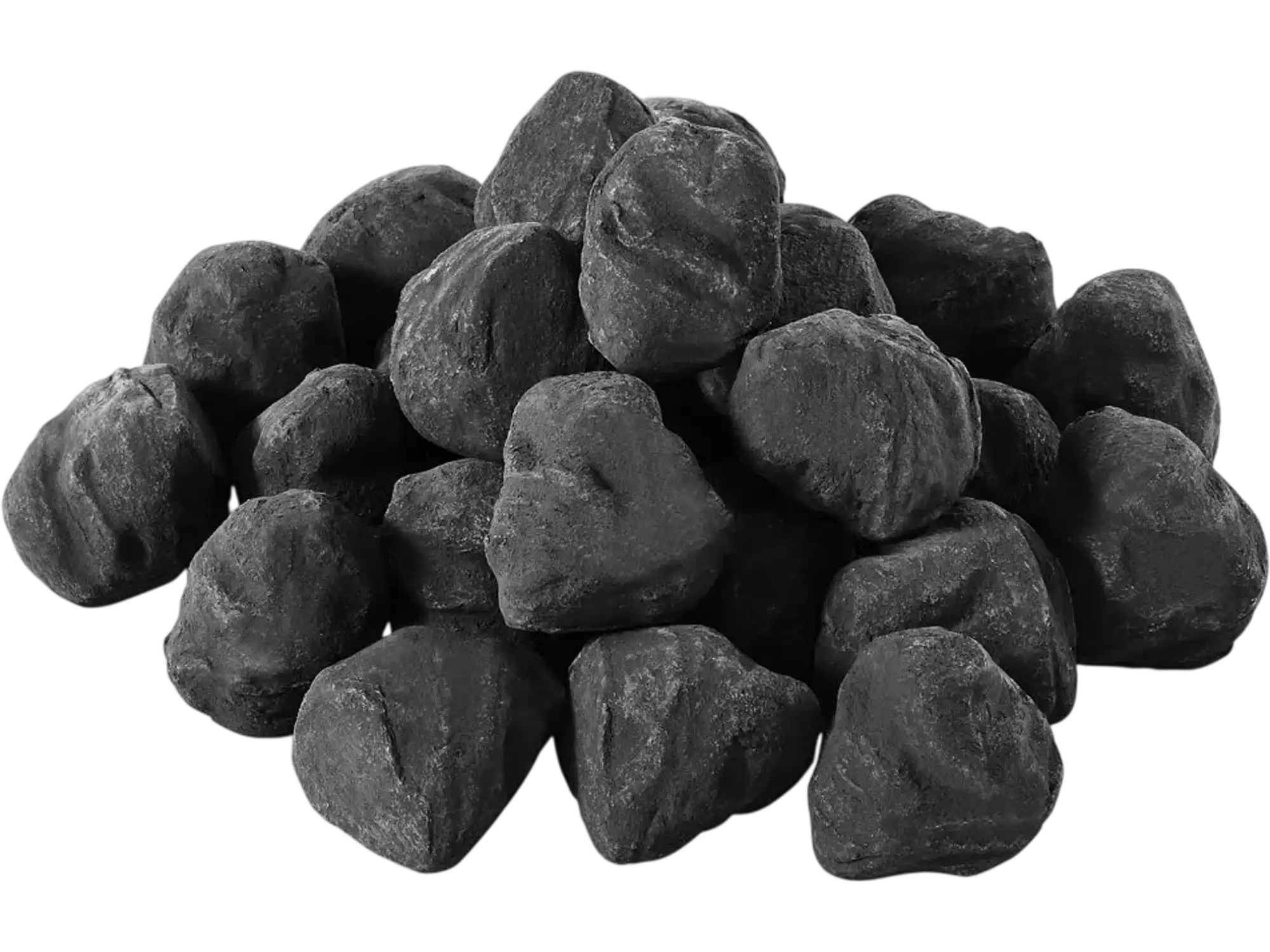 Vevor Fire Pit Lava Rocks Black 25-Pc 1.2-2.0