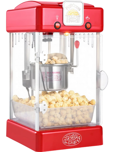 Vevor Popcorn Machine Tabletop 2.5 oz 300W Movie Theater Style Red New