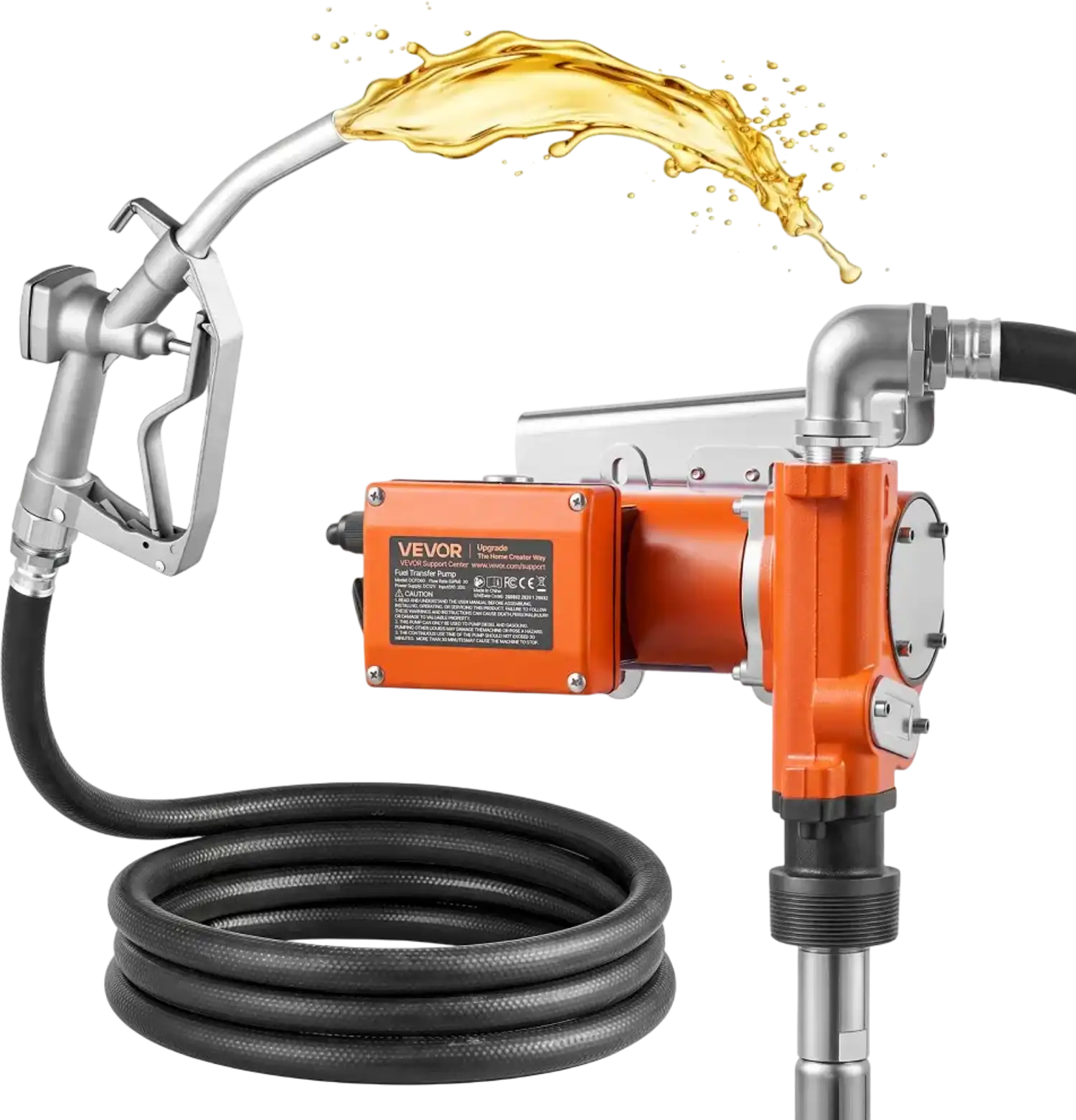 Vevor Fuel Transfer Pump 12V DC 20 GPM Diesel Kerosene Tank Mount Kit New