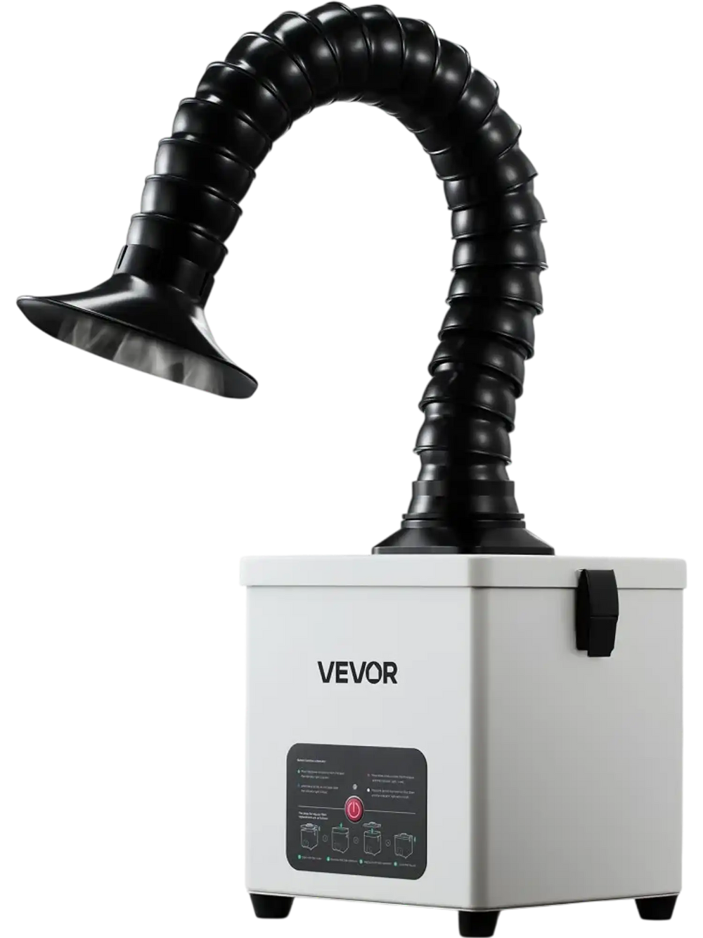 VEVOR Solder Fume Extractor, 3-Stage Filtration Soldering Smoke Absorber with 180 m³/h Strong Suction & 3-Level Airflow, Compact Desktop Brushless Smoke Extractor for Soldering DIY Welding