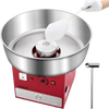 VEVOR Electric Cotton Candy Machine, 1000W Commercial Candy Floss Maker with 20.5 in Stainless Steel Bowl, Sugar Scoop, and Drawer, Easy Home Use, Perfect for Kids Birthday, Family Party, Red