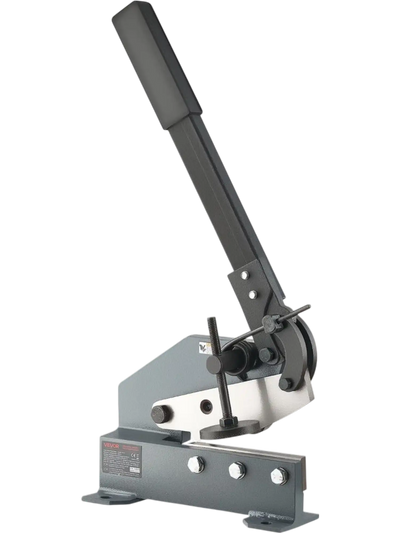 VEVOR Sheet Metal Shear, 6 in Manual Hand Plate Shear, Heavy Duty Mounting Type Sheet Cutter with Solid Steel Frame, High Precision, Extended Handle for Cutting Steel, Copper, Rebar, and Aluminum