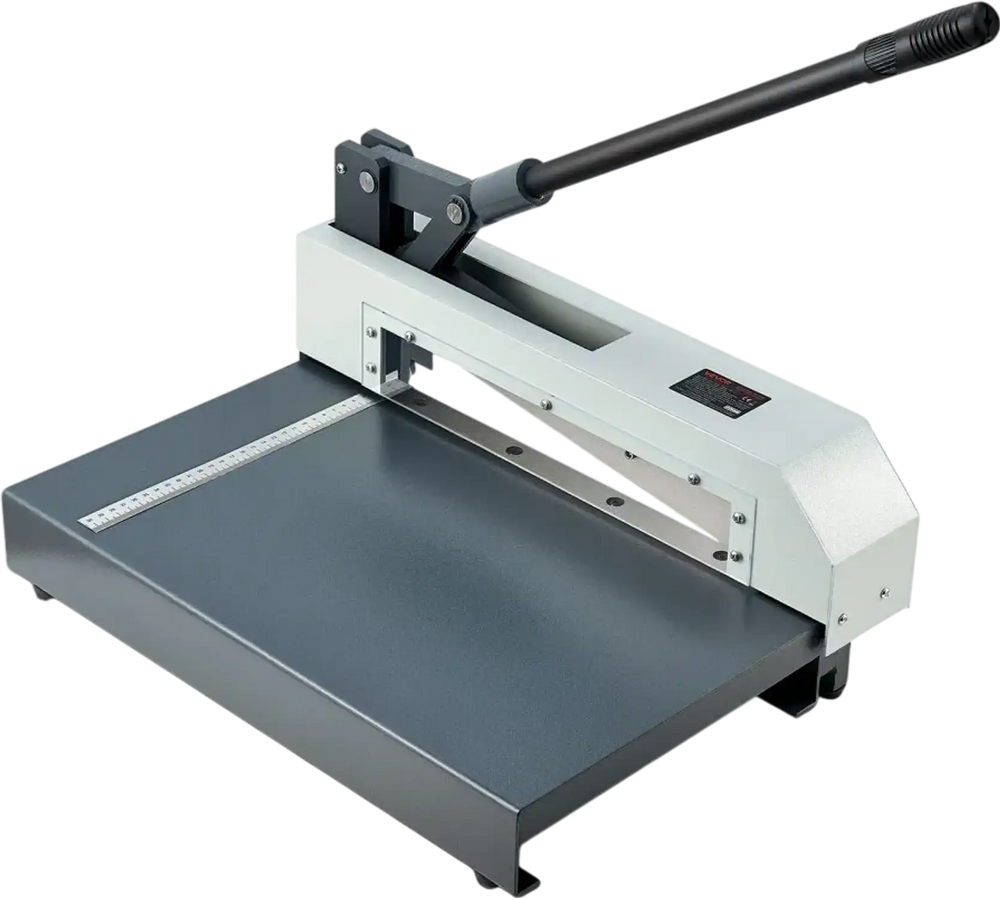 VEVOR Guillotine Sheet Metal Shear, 12 in Manual Hand Plate Shear, Heavy Duty Metal Plate Cutter Tool, with Solid Steel Frame, High Precision, for Cutting PCB Boards, Aluminum, Steel, Copper, Plastic