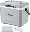 VEVOR Hard Cooler, 17QT Portable Cooler, Leak-Resistant Coolbox Keeps Contents Cool for 48 Hours, Insulated Chests with Ice Retention and Heavy-Duty Handle, Ultra-Light for Camping, Concerts, Sports