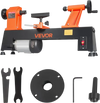 VEVOR Wood Lathe 3/4 HP 12" x 18" Benchtop Wood Lathe Machine 5 Speeds, 780/1320/1920/2640/3840 RPM, with Tool Rest, Wrenches, Faceplate, Heavy Duty, for Beginner Professional Woodworking, Woodturning
