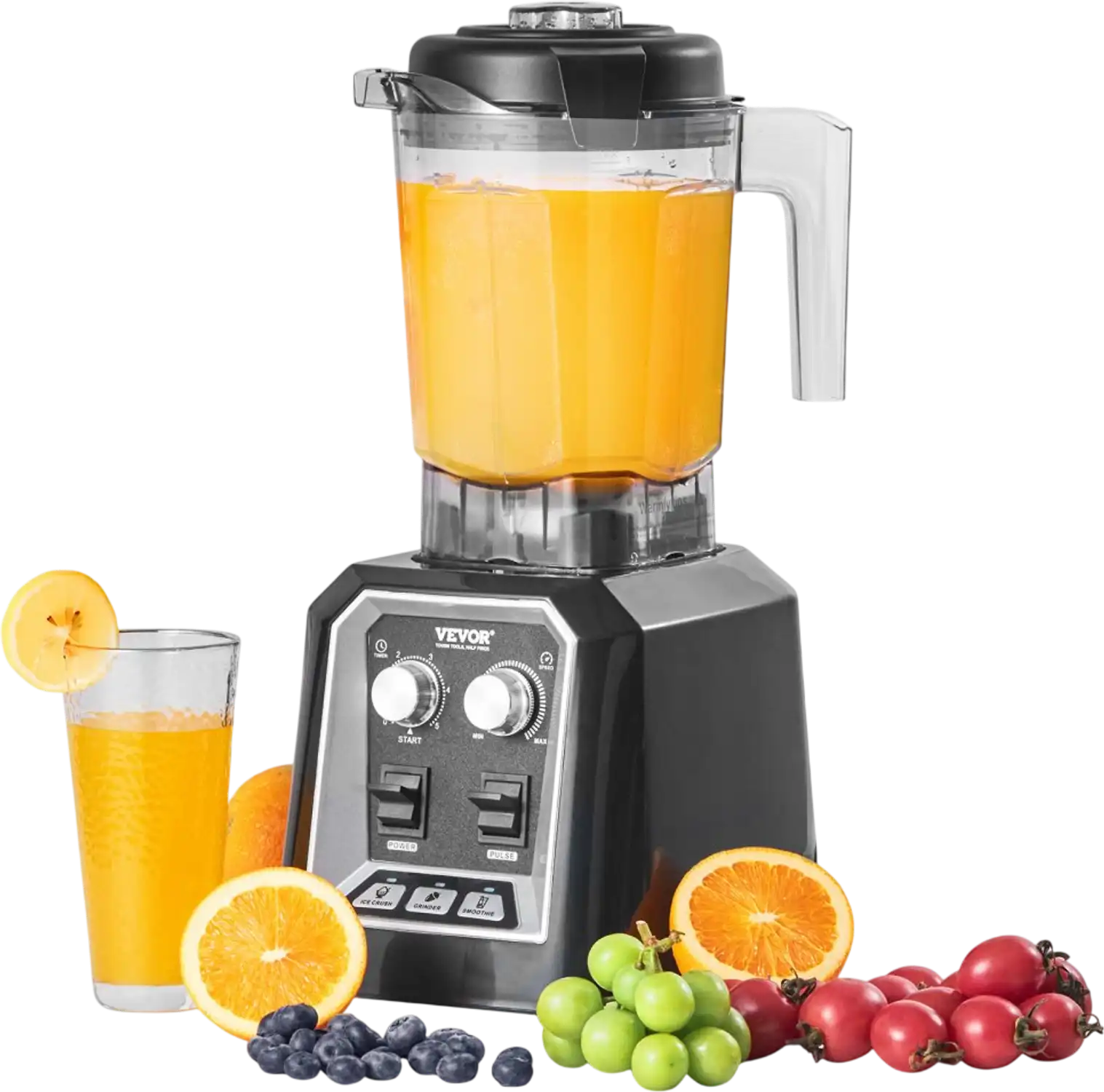 Vevor Blender Professional Countertop 68 oz 3-Function Commercial Black New
