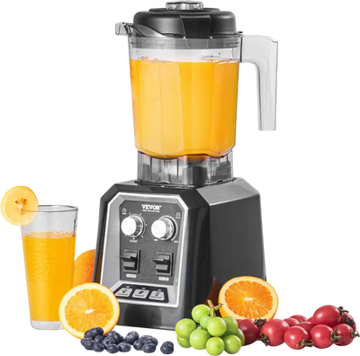 Vevor Blender Professional Countertop 68 oz 3-Function Commercial Black New
