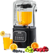 VEVOR Professional Blender with Shield, Commercial Countertop Blenders, 68 oz Plastic Jar Blender Combo, Stainless Steel 9 Speed & 5 Functions Blender, for Shakes, Smoothies, Peree, and Crush Ice