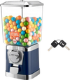 VEVOR Gumball Machine for Kids, 17"H Home Candy Vending Machine, PC Gumball Dispenser, Bubble Gum Machine for Game Stores, Coin Operated Gumball Bank for Toy Capsules Bouncy Balls Candy, Blue