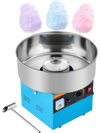 VEVOR Cotton Candy Machine Commercial, 1000W Electric Candy Floss Maker, Easy Use with 15 inch Stainless Steel Bowl and Sugar Scoop, Makes Hard Candy for Home Kids Birthday, Family Party, Blue
