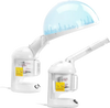 VEVOR Hair Steamer, 2-in-1 Professional Hair & Facial Steamer with Detachable Bonnet Hood, Nano Ionic & UV Ozone Face Steamer with 360° Rotatable Sprayer for Salon Spa Home Beauty
