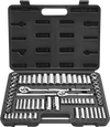 VEVOR Socket Set, 69 Pieces, 3/8 & 1/4 inch Drive Socket and Ratchet Set, SAE and Metric, Deep and Standard, Mechanic Tool Kit with Accessories and Storage Case, CR-V Alloy Steel, for Auto Repair