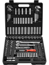 VEVOR Socket Set, 149 Pieces, 3/8 & 1/4 & 1/2 inch Drive Socket and Ratchet Set, SAE and Metric, Deep and Shallow, Mechanic Tool Kit with Bits, Accessories, Storage Case, CR-V Alloy Steel, for Repair