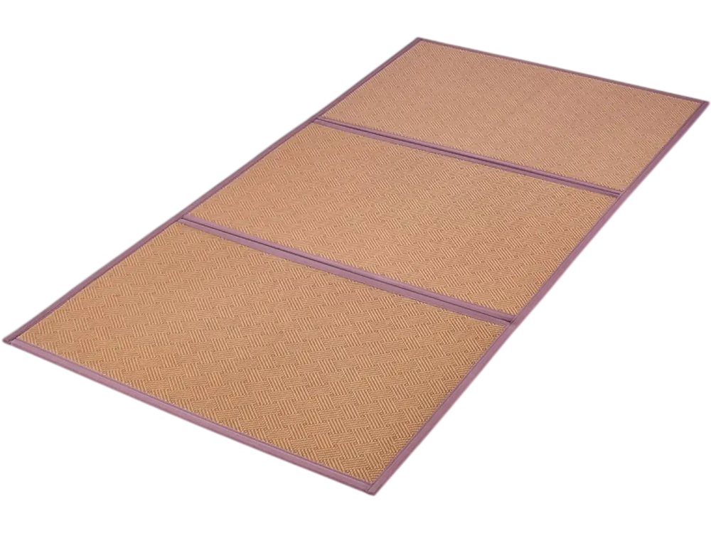 VEVOR Japanese Tatami Mat, 80 x 39 in Foldable Handwoven Natural Rattan Tatami Mat, Non-Slip & Easily Cleaned Japanese Tatami Floor Mat, Summer Breathable Sleeping Mat for Meditation Yoga Relaxation