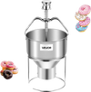 VEVOR Donut Depositor, Large Capacity Manual Donuts Dropper, 304 Stainless Steel Commercial Batter Dispenser, 6 Thicknesses Adjustment Doughnut Hopper with Stand, For Restaurant Cafe Bakery Kitchen