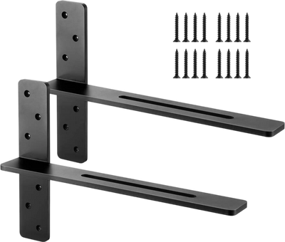 Vevor Shelf Brackets Heavy Duty Floating T Shelf Brackets 18
