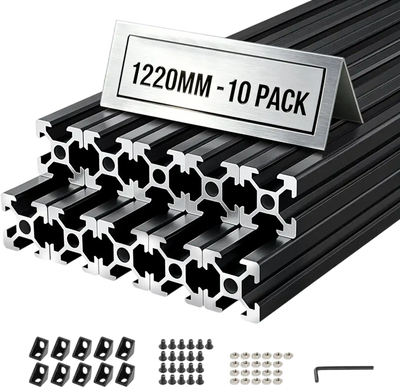 Vevor Linear Rail 10-Pc 2020 Aluminum Extrusion Profile 48