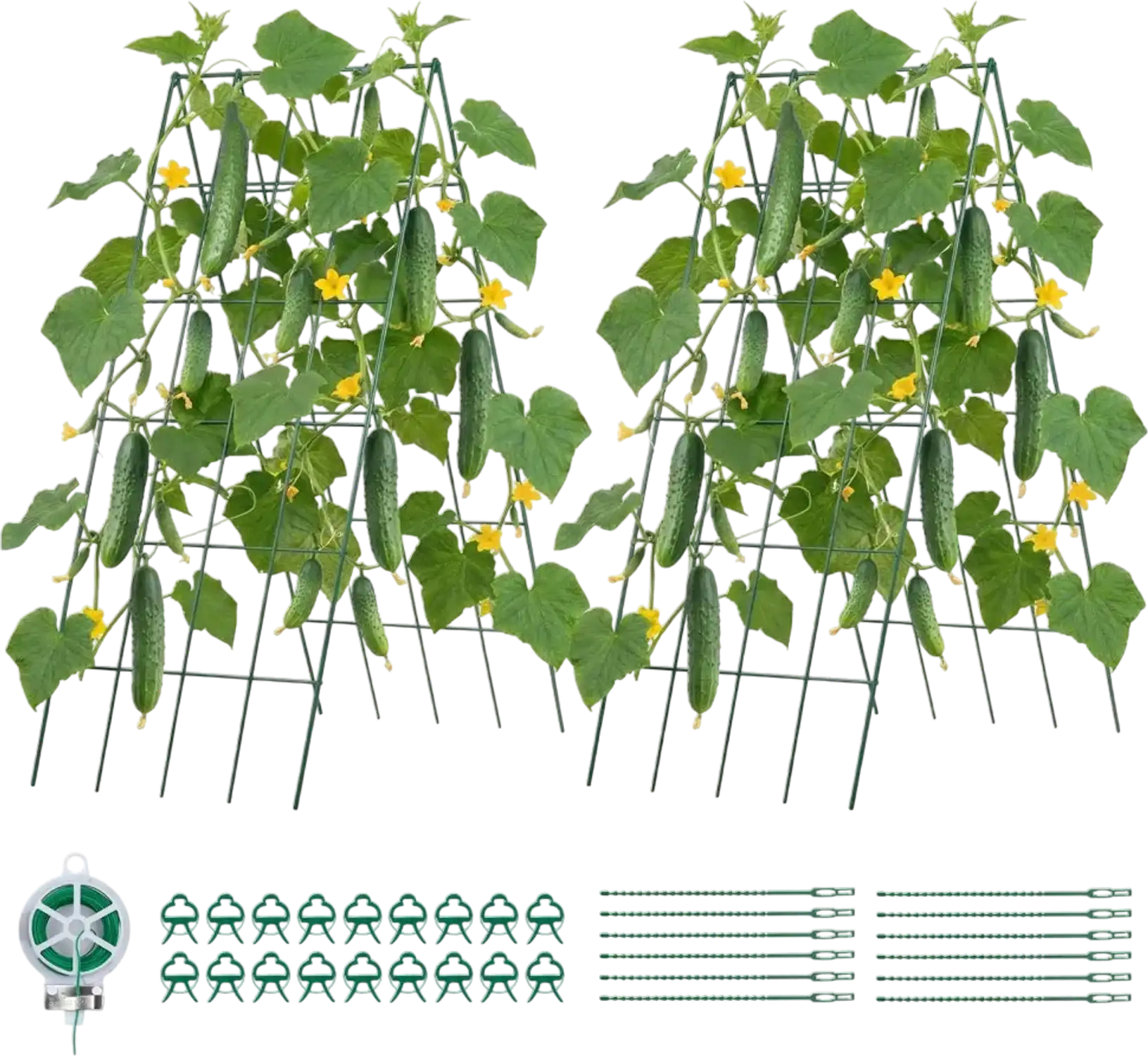Vevor Garden Trellis A-Frame Cucumber Trellis 4-Pack for Raised Beds 39