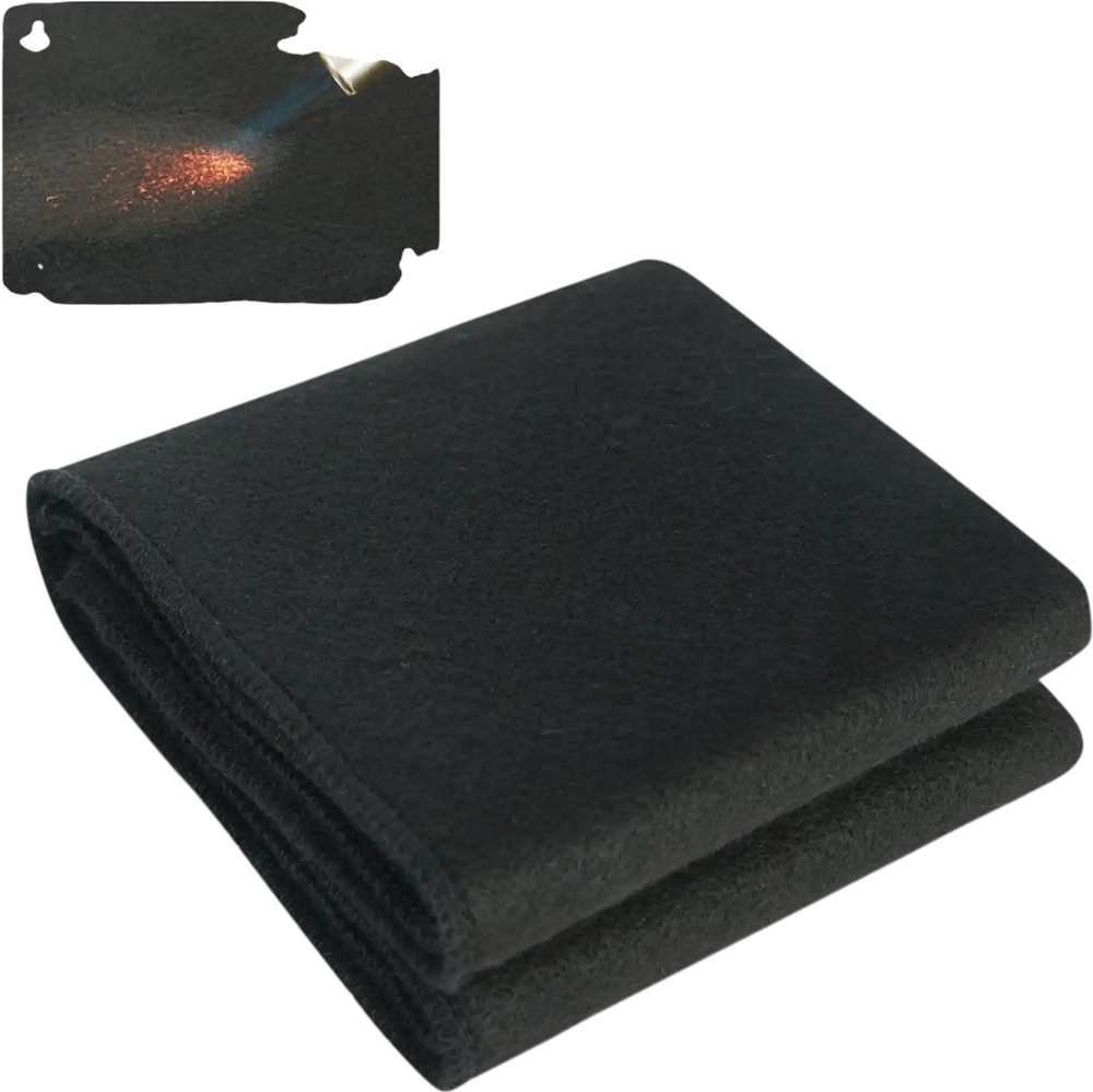 VEVOR Carbon Felt Welding Blanket, 27" x 12" Flame Retardant Welding Blankets, Up To 1800°F Heat Resistant Blanket Set, Cuttable Carbon Fiber Fire Retardant Insulation Welding Mat Pad, 1 Pack