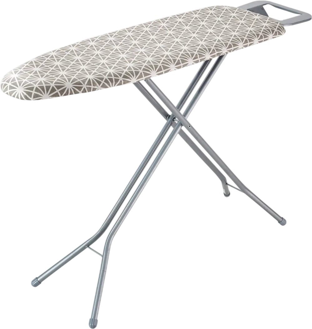 VEVOR Ironing Board with Large 51 x 13 Ironing Surface, Thickened 4 Layers Iron Board with Heat Resistant Cover and 100% Cotton Cover, 7 Adjustable Heights Ironing Board for Home Laundry Room Use
