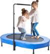 VEVOR Kids Trampoline, 56x36 inch Indoor Outdoor Trampoline, Foldable Mini Trampoline with Handle, Rebounder Trampoline for Toddlers, Birthday Gift for 3+ Years Children, Boys Girls for Fun, Bule