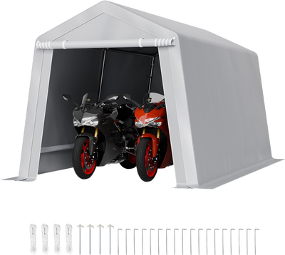 Vevor Outdoor Storage Shed 8 x 14 ft. with Roll-up Door Waterproof New
