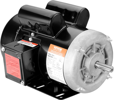 Vevor Electric Motor 1.5 HP 3450 RPM 56 Frame Single Phase 5/8