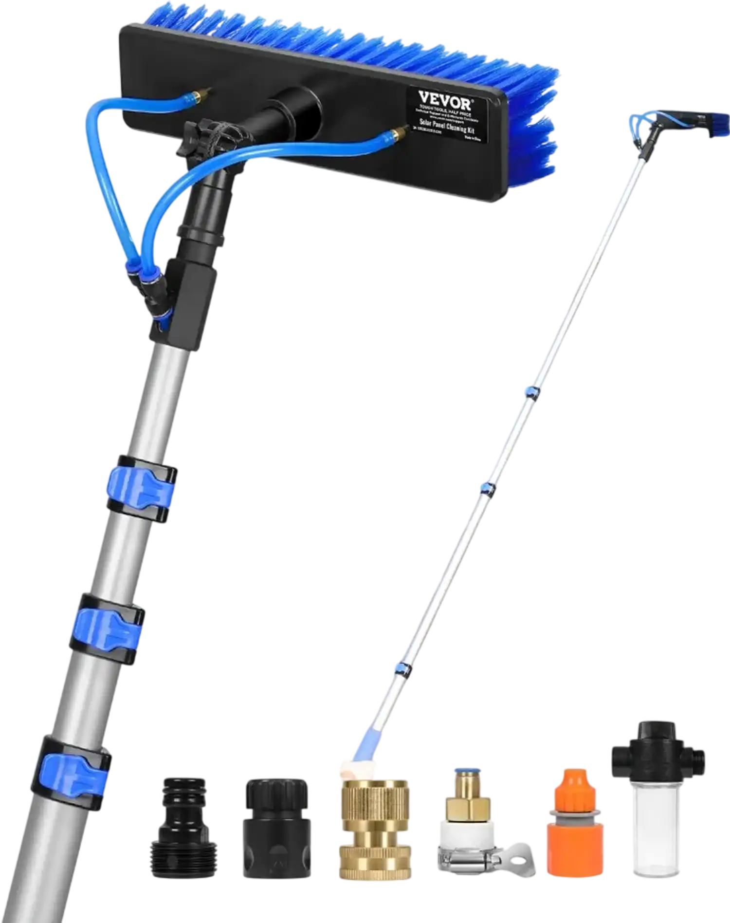 Vevor Solar Panel Cleaning Pole Water Fed 12' Kit New