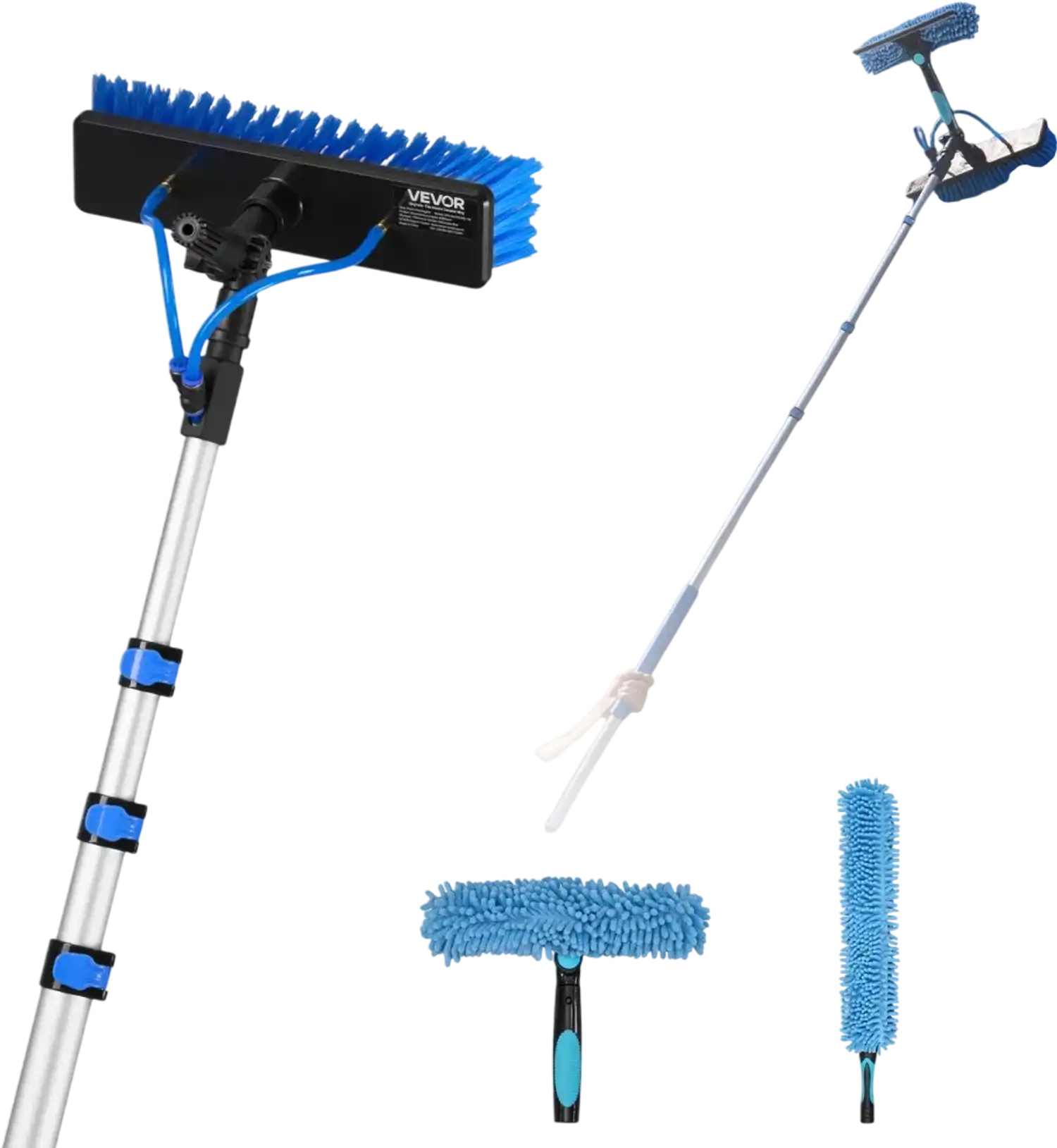 Vevor Solar Panel Cleaning Kit 20' Water Fed Pole Brush New