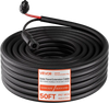 VEVOR 50FT Solar Panel Extension Cable, 10 AWG, Solar Panel Wire with Flame Retardant Protective Sleeving, Female and Male Connectors, IP67 Waterproof PV Wire, for Outdoor Automotive RV, Black & Red