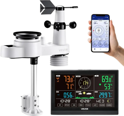 Vevor Weather Station 5-in-1 Wi-Fi with 7.5