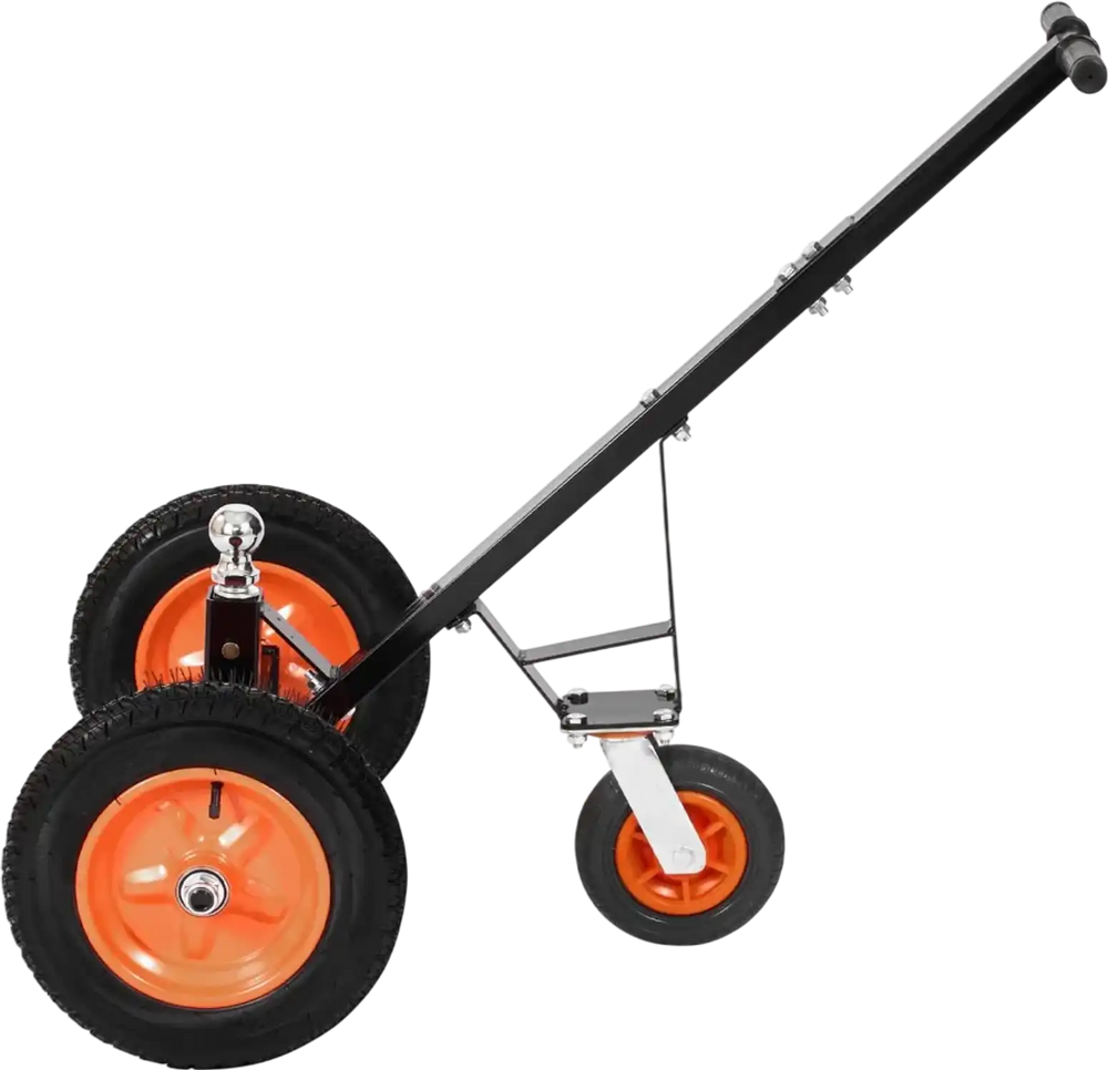 VEVOR Trailer Dolly, 1200lbs Tongue Weight Capacity, Carbon Steel Trailer Mover with 2 inch Ball, 15.2 inch Pneumatic Tires, Portable Tow Dolly for Moving RV Trailer