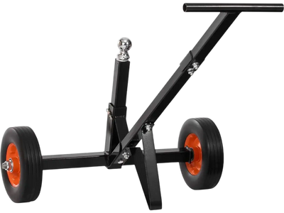 VEVOR Trailer Dolly, 600lbs Tongue Weight Capacity, Carbon Steel Trailer Mover with 1-7/8 in Hitch Ball and 10 in Solid Tires, Portable Tow Dolly for Moving Car RV Boat Trailer