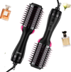 VEVOR Hair Blow Dryer Brush, 4 in 1 Ionic Hair Dryer and Styler Volumizer with 2.95" Ceramic Coating Oval Barrel & 3 Heat Settings, Professional Hot Air Styling Brush for Straightening Drying Curling