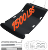 VEVOR Yard Drag Sled, 90 x 46 in, 1500lbs Heavy Duty Utility Sled, HDPE Drag Glider with Ropes & Pull Cables, Hand & Vehicle Use Game Hauler for Firewood Ice Fishing, Compatible with ATVs UTVs Tractors